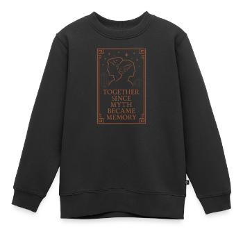 Antike Liebesmythologie Romantik Vintage - Kinder Premium Organic Sweatshirt - Schwarz - Vorne - AI Model Kid Female (0cm)