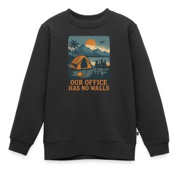 Digitale - Kinder Premium Organic Sweatshirt - Schwarz - Vorne - AI Model Kid Female (0cm)