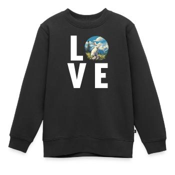 Hasen Hase - Kinder Premium Organic Sweatshirt - Schwarz - Vorne - AI Model Kid Female (0cm)