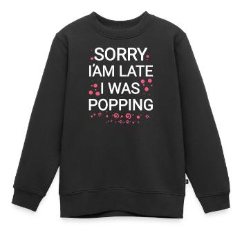 Tut mir leid  - Kinder Premium Organic Sweatshirt - Schwarz - Vorne - AI Model Kid Female (0cm)