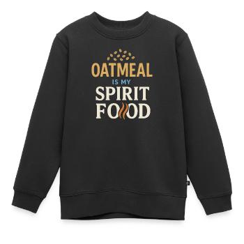 Culture du petit-déjeuner de la bouillie du jour au lendemain - Sweat Premium enfant bio - noir - Devant - AI Model Kid Female (0cm)