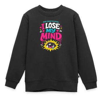 Anime-fangirl Schreit Anime-reaktion - Kinder Premium Organic Sweatshirt - Schwarz - Vorne - AI Model Kid Female (0cm)