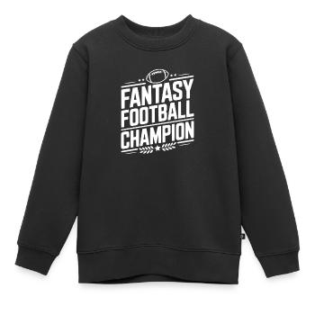 Champion de Fantasy Football - Sweat Premium enfant bio - noir - Devant - AI Model Kid Female (0cm)