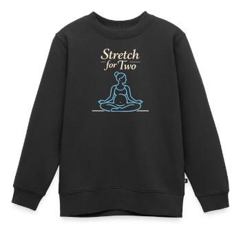 Vorgeburtliches Yoga Werdende Mutter - Kinder Premium Organic Sweatshirt - Schwarz - Vorne - AI Model Kid Female (0cm)