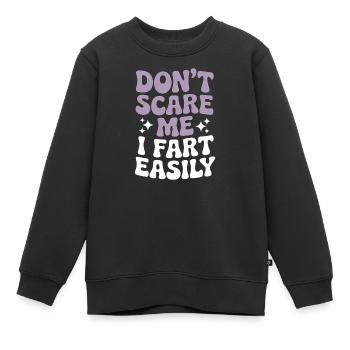 Dictons de pet, pets, cadeau de pets drôles - Sweat Premium enfant bio - noir - Devant - AI Model Kid Female (0cm)