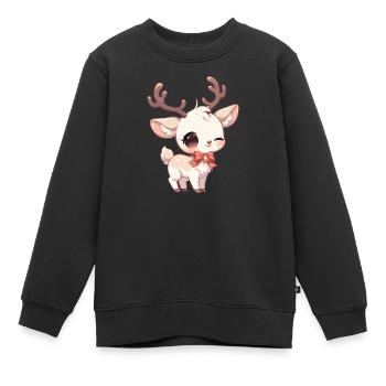 Renne Renne - Sweat Premium enfant bio - noir - Devant - AI Model Kid Female (0cm)