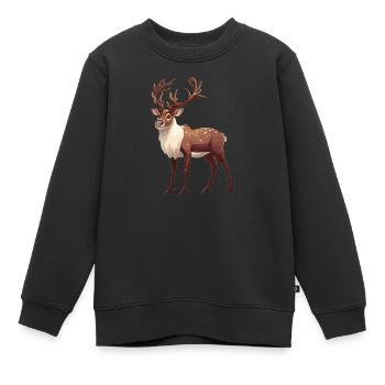 Renne Renne - Sweat Premium enfant bio - noir - Devant - AI Model Kid Female (0cm)