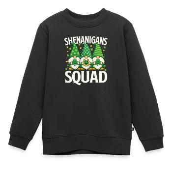 Shenanigans-Mannschaft St Patrick's Irish - Kinder Premium Organic Sweatshirt - Schwarz - Vorne - AI Model Kid Female (0cm)