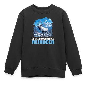 Renne Renne - Sweat Premium enfant bio - noir - Devant - AI Model Kid Female (0cm)