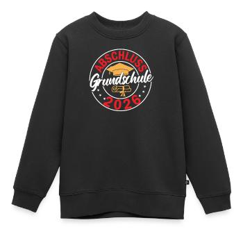 Abschluss Grundschule 2026 Grundschule Abschied  - Kinder Premium Organic Sweatshirt - Schwarz - Vorne - AI Model Kid Female (0cm)