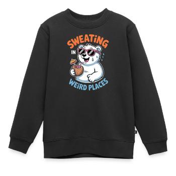 Dictions de transpiration Drôle de cadeau de transpiration - Sweat Premium enfant bio - noir - Devant - AI Model Kid Female (0cm)