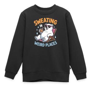 Dictions de transpiration Drôle de cadeau de transpiration - Sweat Premium enfant bio - noir - Devant - AI Model Kid Female (0cm)