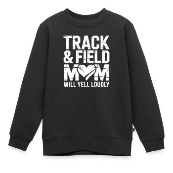 Leichtathletik Sprüche Leichtathletik Geschenk - Kinder Premium Organic Sweatshirt - Schwarz - Vorne - AI Model Kid Female (0cm)