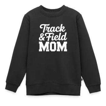 Leichtathletik Sprüche Leichtathletik Geschenk - Kinder Premium Organic Sweatshirt - Schwarz - Vorne - AI Model Kid Female (0cm)