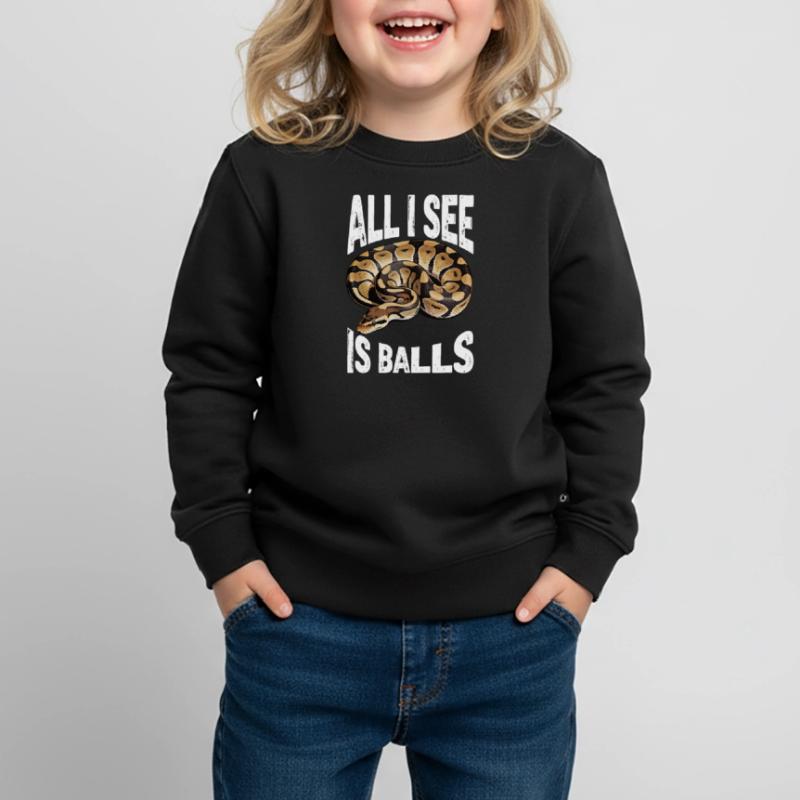 Königspython Schlangen Liebhaber Terrarium Python Kinder Premium Organic Sweatshirt