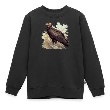Geier - Kinder Premium Organic Sweatshirt - Schwarz - Vorne - AI Model Kid Female (0cm)