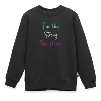 Zwillinge Mama Zwilling Mutter Geschenk - Kinder Premium Organic Sweatshirt - Schwarz - Vorne - AI Model Kid Female (0cm)