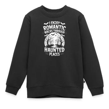 Horror Sprüche Romantisch Lustige Horror Geschenk  - Kinder Premium Organic Sweatshirt - Schwarz - Vorne - AI Model Kid Female (0cm)