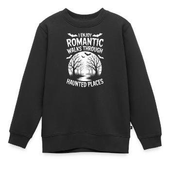 Horror Sprüche Romantisch Lustige Horror Geschenk  - Kinder Premium Organic Sweatshirt - Schwarz - Vorne - AI Model Kid Female (0cm)