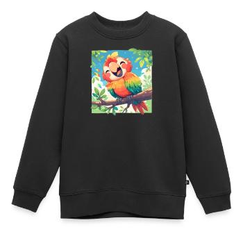 Aras Ara - Kinder Premium Organic Sweatshirt - Schwarz - Vorne - AI Model Kid Female (0cm)
