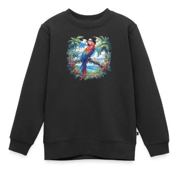 Aras Ara - Kinder Premium Organic Sweatshirt - Schwarz - Vorne - AI Model Kid Female (0cm)