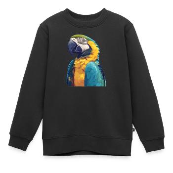 Aras Ara - Kinder Premium Organic Sweatshirt - Schwarz - Vorne - AI Model Kid Female (0cm)
