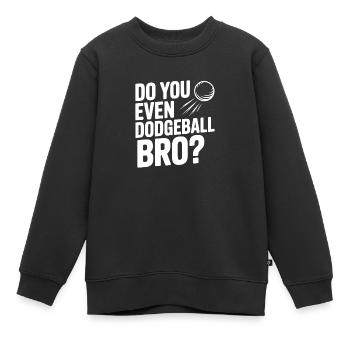 Tu fais même du ballon au prisonnier, mec ? - Sweat Premium enfant bio - noir - Devant - AI Model Kid Female (0cm)
