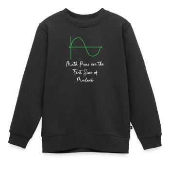 Mathematiker Mathe mathematisch Mathematik - Kinder Premium Organic Sweatshirt - Schwarz - Vorne - AI Model Kid Female (0cm)