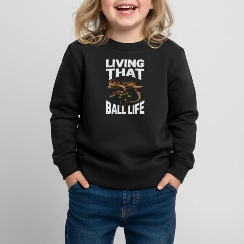 Königspython Schlangen Liebhaber Terrarium Python Kinder Premium Organic Sweatshirt