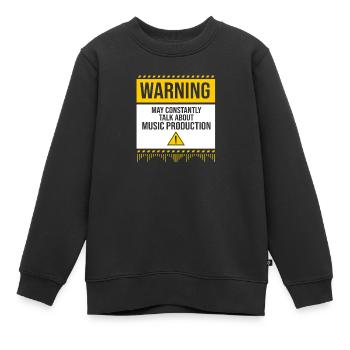 Keyboard DJ Djing Label - Kinder Premium Organic Sweatshirt - Schwarz - Vorne - AI Model Kid Female (0cm)
