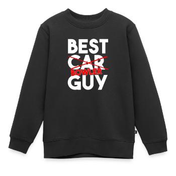 Les personnes préférées m’appellent Papa Bowler Papa Bowling - Sweat Premium enfant bio - noir - Devant - AI Model Kid Female (0cm)