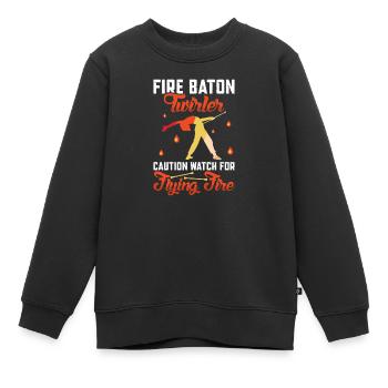 Danseuse de l’école de danse Vortex Dance - Sweat Premium enfant bio - noir - Devant - AI Model Kid Female (0cm)