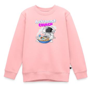 Céréales Cornflakes Petit-Déjeuner Astronaut Crunch - Sweat Premium enfant bio - rose - Devant - AI Model Kid Female (0cm)