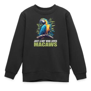 Aras Ara - Kinder Premium Organic Sweatshirt - Schwarz - Vorne - AI Model Kid Female (0cm)