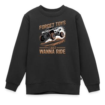 UTV Off Road Boy Men 4 Wheeler Side by side - Kinder Premium Organic Sweatshirt - Schwarz - Vorne - AI Model Kid Female (0cm)