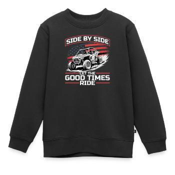 UTV Off Road Boy Men 4 Wheeler Side by side - Kinder Premium Organic Sweatshirt - Schwarz - Vorne - AI Model Kid Female (0cm)