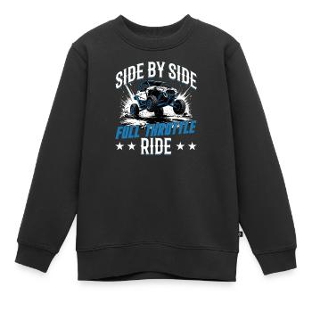UTV Off Road 4 Wheeler Side by side - Kinder Premium Organic Sweatshirt - Schwarz - Vorne - AI Model Kid Female (0cm)
