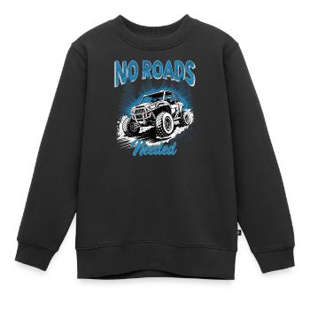 UTV Off Road 4 Wheeler Side by side - Kinder Premium Organic Sweatshirt - Schwarz - Vorne - AI Model Kid Female (0cm)