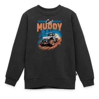 UTV Off Road 4 Wheeler Side by side - Kinder Premium Organic Sweatshirt - Schwarz - Vorne - AI Model Kid Female (0cm)