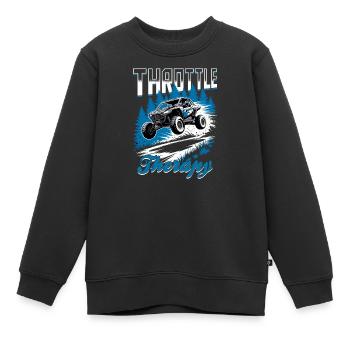 UTV Off Road 4 Wheeler Side by side - Kinder Premium Organic Sweatshirt - Schwarz - Vorne - AI Model Kid Female (0cm)