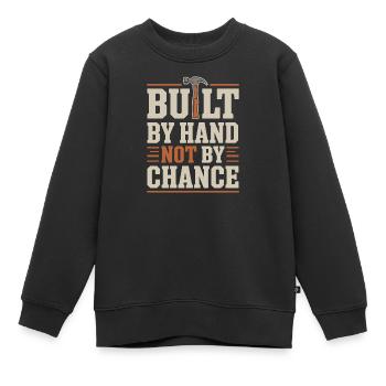 Mode de vie ouvrier Fierté ouvrière Travail - Sweat Premium enfant bio - noir - Devant - AI Model Kid Female (0cm)
