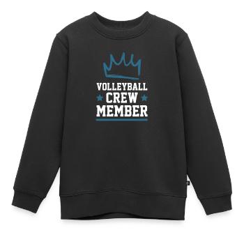 Équipe de volley-ball - Sweat Premium enfant bio - noir - Devant - AI Model Kid Female (0cm)