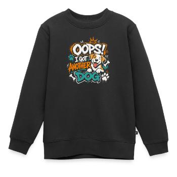 Oops, ich hab wieder Hund! - Kinder Premium Organic Sweatshirt - Schwarz - Vorne - AI Model Kid Female (0cm)
