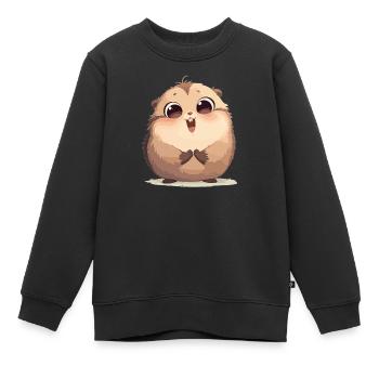 Marmottes Marmotte - Sweat Premium enfant bio - noir - Devant - AI Model Kid Female (0cm)