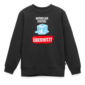 Aktueller Status Überhitzt T-Shirt Sommer - Kinder Premium Organic Sweatshirt - Schwarz - Vorne - AI Model Kid Female (0cm)