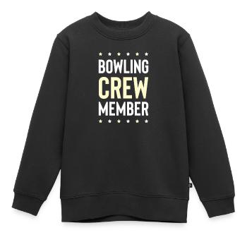 Équipe de bowling - Sweat Premium enfant bio - noir - Devant - AI Model Kid Female (0cm)
