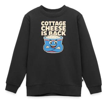 Cadeau de collation riche en protéines pour les amateurs de gastronomie - Sweat Premium enfant bio - noir - Devant - AI Model Kid Female (0cm)