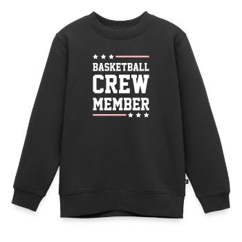 Équipe de basket-ball - Sweat Premium enfant bio - noir - Devant - AI Model Kid Female (0cm)