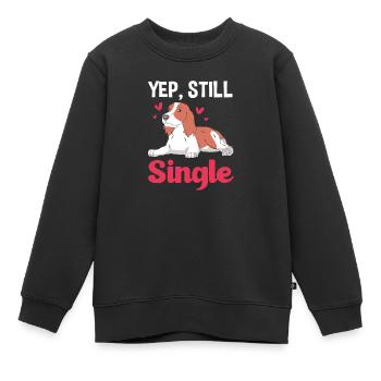 Springer Spaniel - Kinder Premium Organic Sweatshirt - Schwarz - Vorne - AI Model Kid Female (0cm)