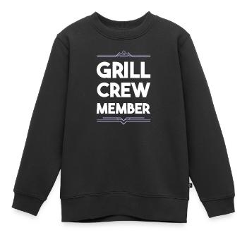 Équipe de grillades - Sweat Premium enfant bio - noir - Devant - AI Model Kid Female (0cm)